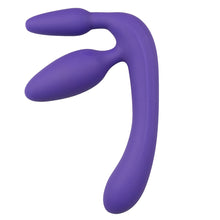 Lade das Bild in den Galerie-Viewer, Dreifacher Umschnalldildo in Violett
