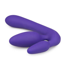 Lade das Bild in den Galerie-Viewer, Dreifacher Umschnalldildo in Violett
