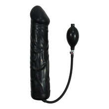 Lade das Bild in den Galerie-Viewer, Black Giant Latex Aufblasbarer Dildo
