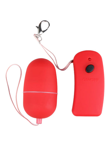 Roter Kugelvibrator mit Fernbedienung