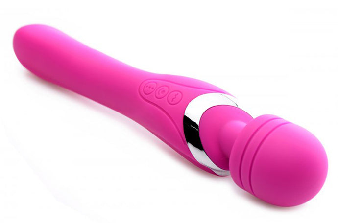 Wirbelnder Vibrator 2 in 1 Dual Massagestab