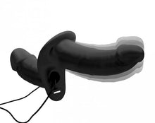 Lade das Bild in den Galerie-Viewer, Power Pegger Doppel-Strap-On Vibrator - Schwarz
