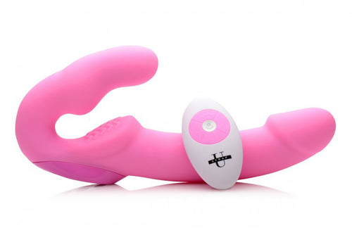 Urge Strap-on Vibrator ohne Gurte - pink