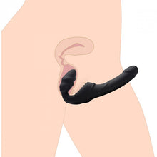 Lade das Bild in den Galerie-Viewer, Slim Rider Strapless Strap-on Vibrator - Schwarz
