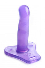 Lade das Bild in den Galerie-Viewer, Comfort Ride Strap-On Harness mit Dildo - Lila
