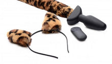 Lade das Bild in den Galerie-Viewer, Beweglicher und vibrierender Anal Plug Panther Tail
