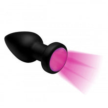 Lade das Bild in den Galerie-Viewer, Vibrierender Butt Plug mit LED-Beleuchtung - Mittel
