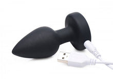 Lade das Bild in den Galerie-Viewer, Vibrierender Butt Plug mit LED-Leuchte - Klein
