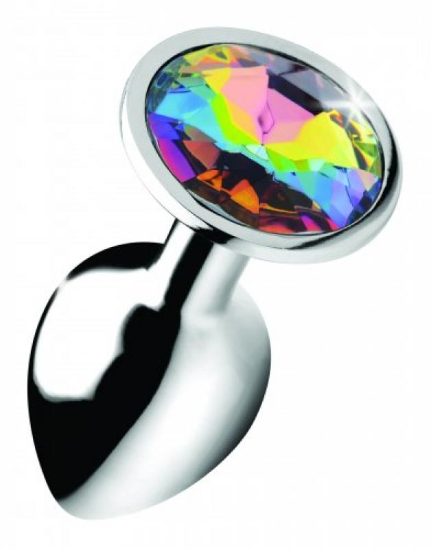 Rainbow Gem Butt Plug - Klein