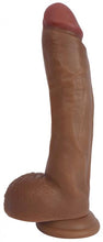 Lade das Bild in den Galerie-Viewer, 25 cm Realistischer Dildo mit Hodensack - Braun
