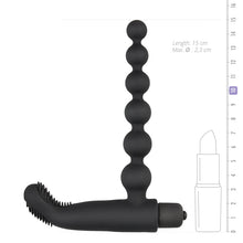 Lade das Bild in den Galerie-Viewer, Beaded Buddy Vibrator - schwarz
