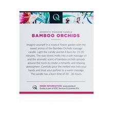 Lade das Bild in den Galerie-Viewer, Exotiq Massagekerze Bamboo Orchids - 200g
