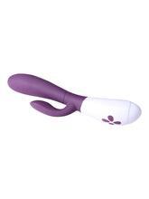 Lade das Bild in den Galerie-Viewer, Ovo K2 Rabbit Vibrator - Brombeer/Weiß
