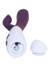 Lade das Bild in den Galerie-Viewer, Ovo K2 Rabbit Vibrator - Brombeer/Weiß
