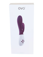 Lade das Bild in den Galerie-Viewer, Ovo K2 Rabbit Vibrator - Brombeer/Weiß
