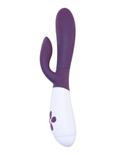 Lade das Bild in den Galerie-Viewer, Ovo K2 Rabbit Vibrator - Brombeer/Weiß
