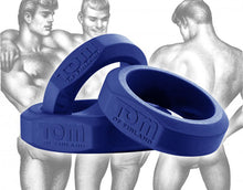 Lade das Bild in den Galerie-Viewer, Tom of Finland Penisring-Set – 3 Stück – in Blau
