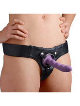 Lade das Bild in den Galerie-Viewer, Strap-on Harness aus Leder in Schwarz
