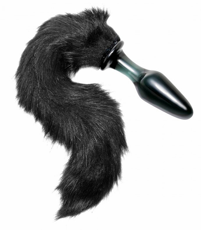 Midnight Fox Buttplug aus Glas für Ponyplay